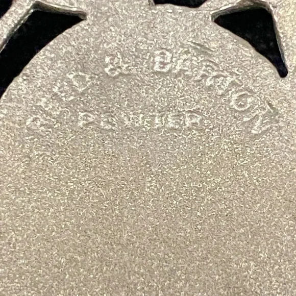 REED AND BARTON PEWTER PENDANT ON 22” NECKLACE - Picture 4 of 5